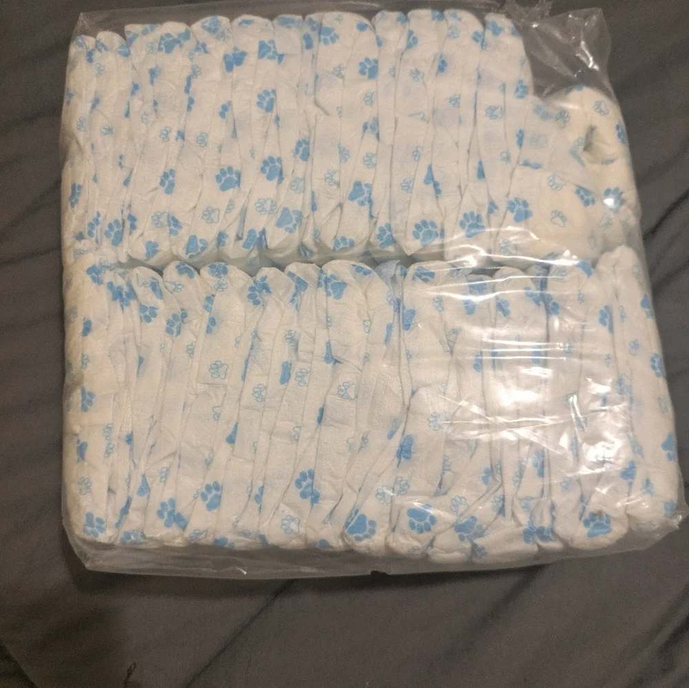 iMMCute Disposable Diapers - White and Blue